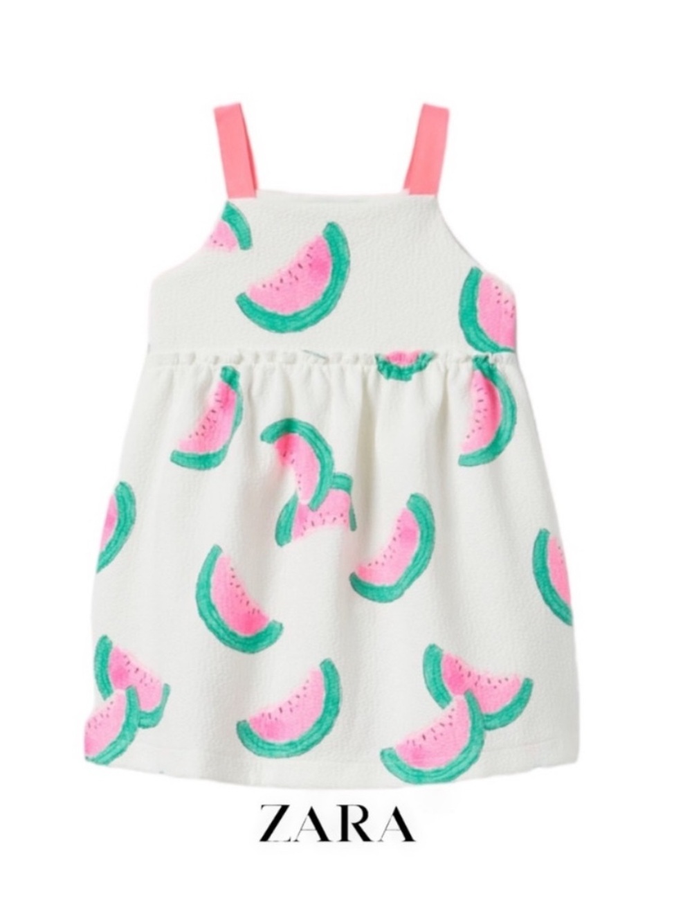 Zara Little Girls Watermelon Dress 2-3 T
